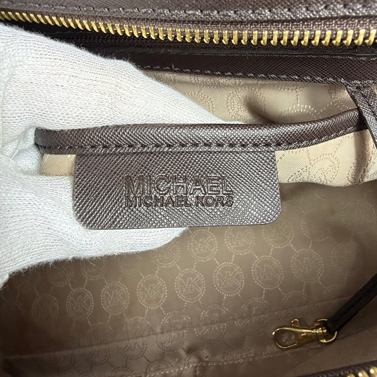 Michael Kors Shopper – Leo-Print Braun mit Felloptik