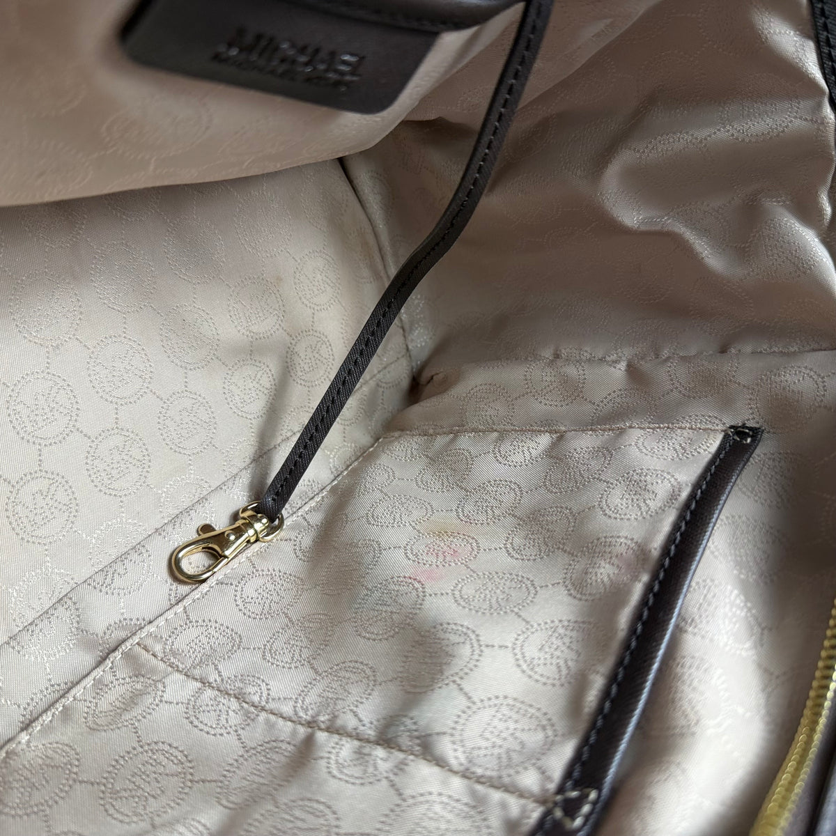 Michael Kors Shopper – Leo-Print Braun mit Felloptik