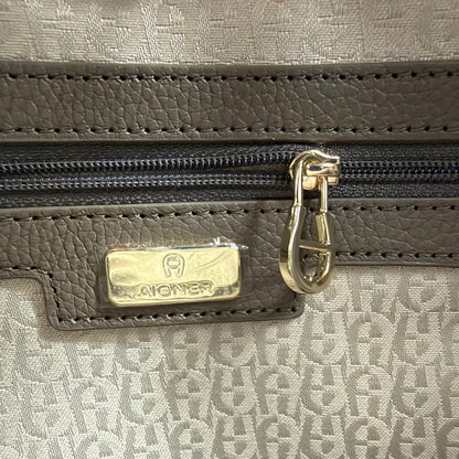 Aigner Shopper Handtasche – Leder Taupe