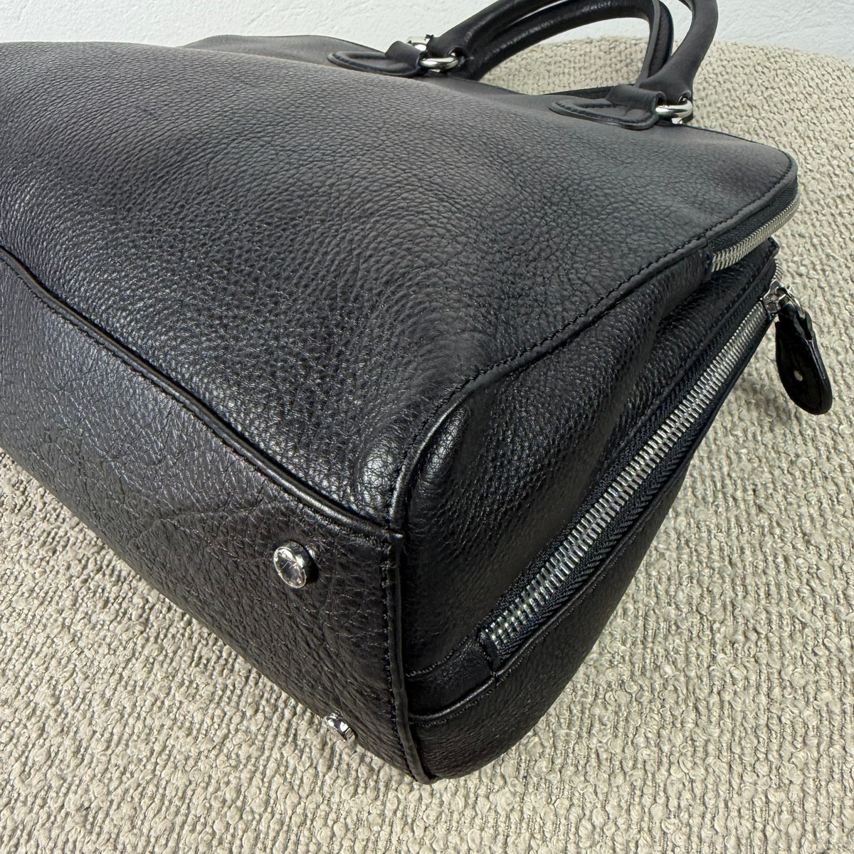 Aigner Handtasche – Schwarzes Leder