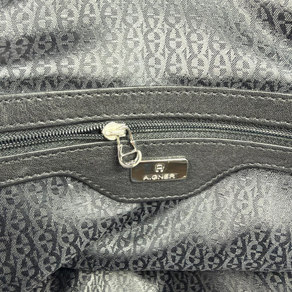 Aigner Handtasche – Schwarzes Leder