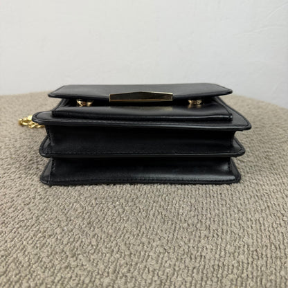 Michael Kors Schultertasche – Schwarz mit goldfarbenen Details