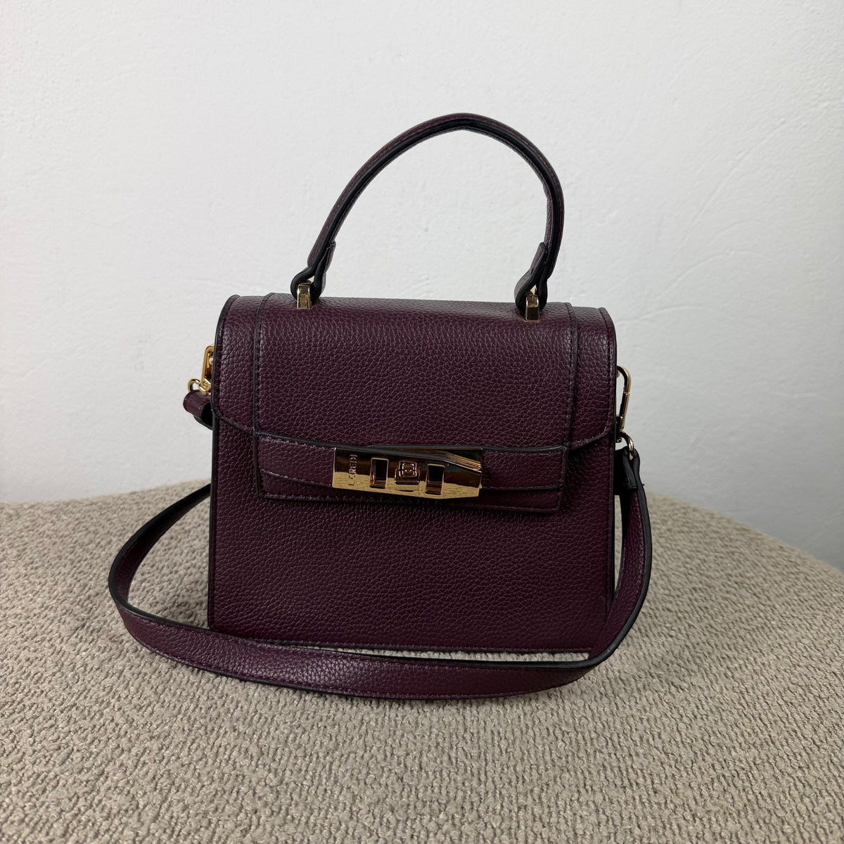 L.CREDI Konstanze Handtasche – Weinrot