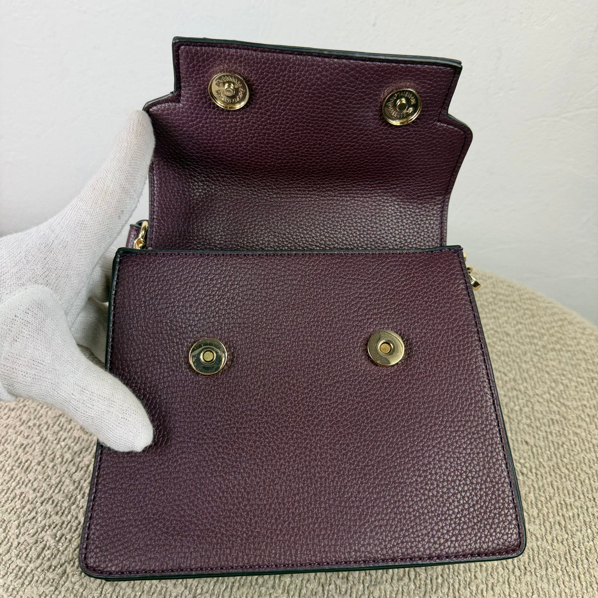 L.CREDI Konstanze Handtasche – Weinrot