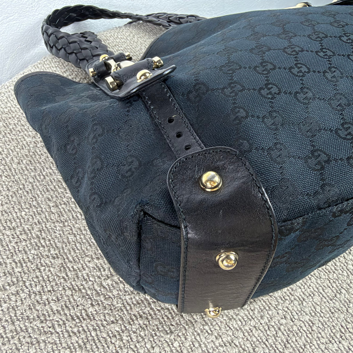 Gucci Pelham Monogram Hobo Bag – Schwarz