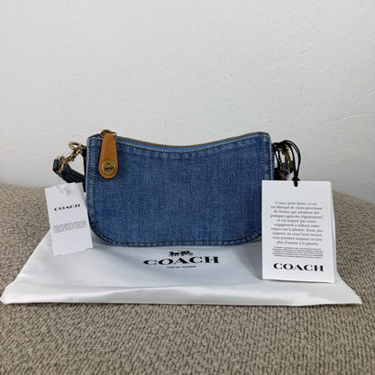 Coach Swing Zip Bag – Denim Blau