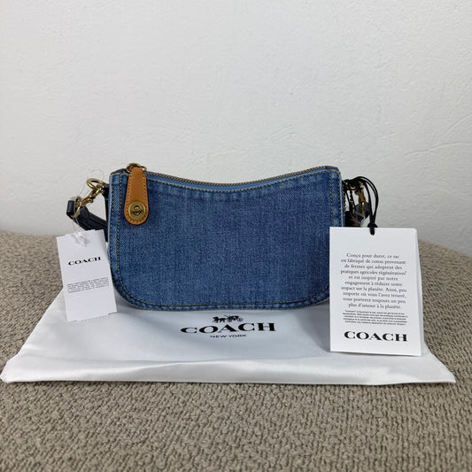 Coach Swing Zip Bag – Denim Blau