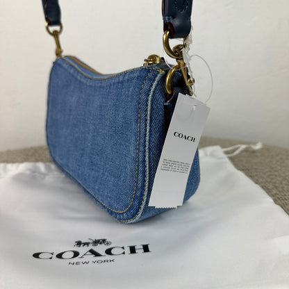 Coach Swing Zip Bag – Denim Blau