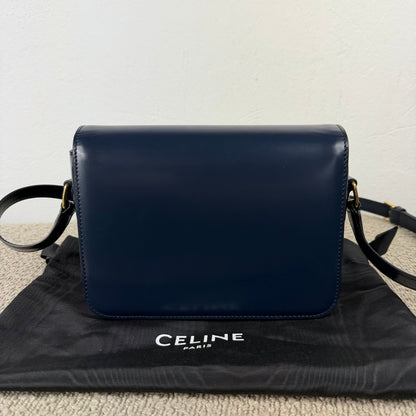 Celine Teen Triomphe – Glattleder Navy Blue