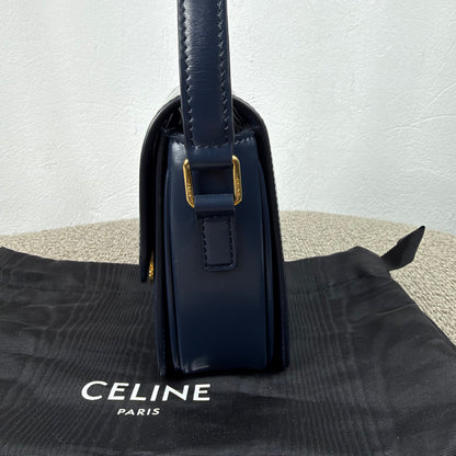 Celine Teen Triomphe – Glattleder Navy Blue