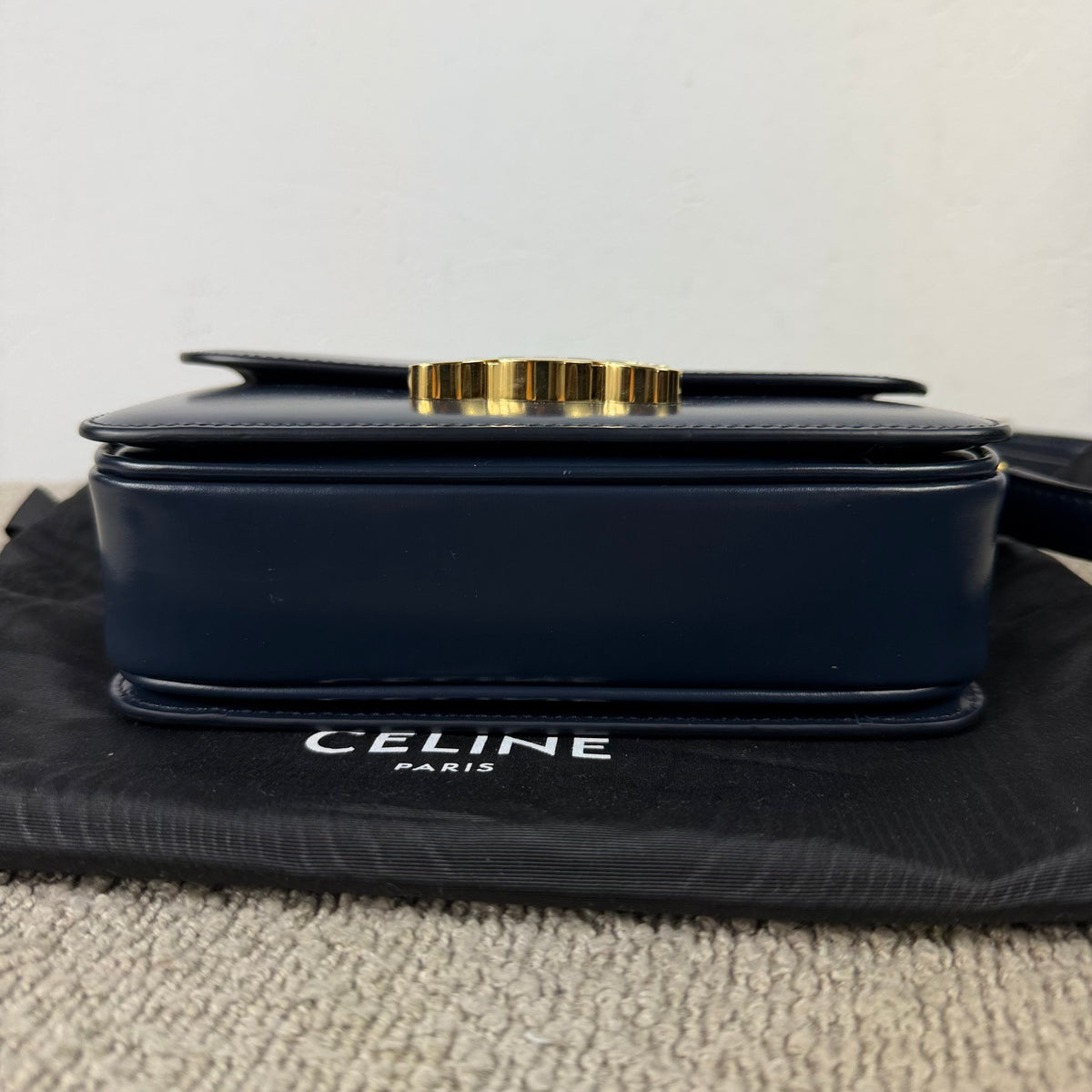 Celine Teen Triomphe – Glattleder Navy Blue