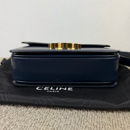 Celine Teen Triomphe – Glattleder Navy Blue
