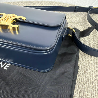 Celine Teen Triomphe – Glattleder Navy Blue