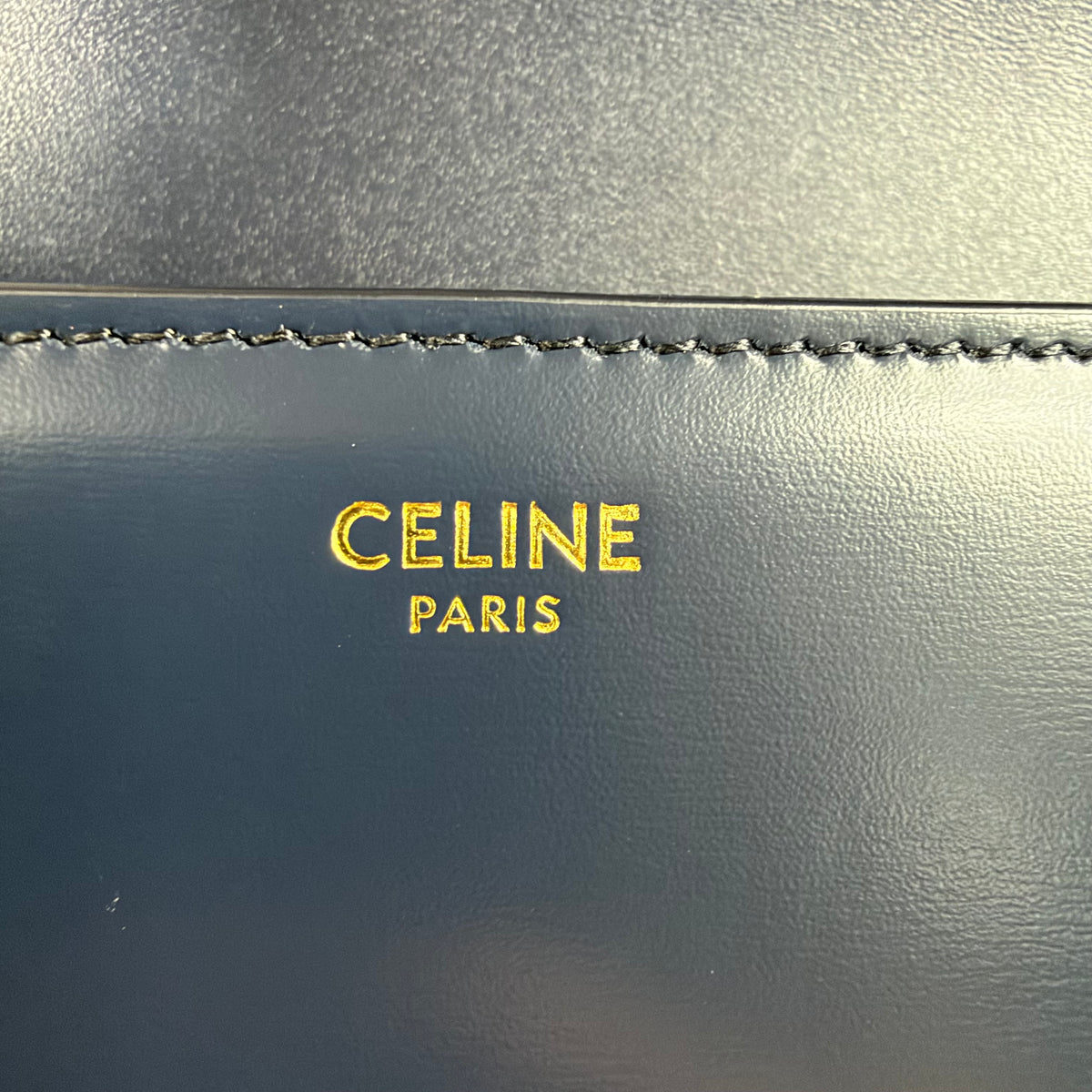 Celine Teen Triomphe – Glattleder Navy Blue