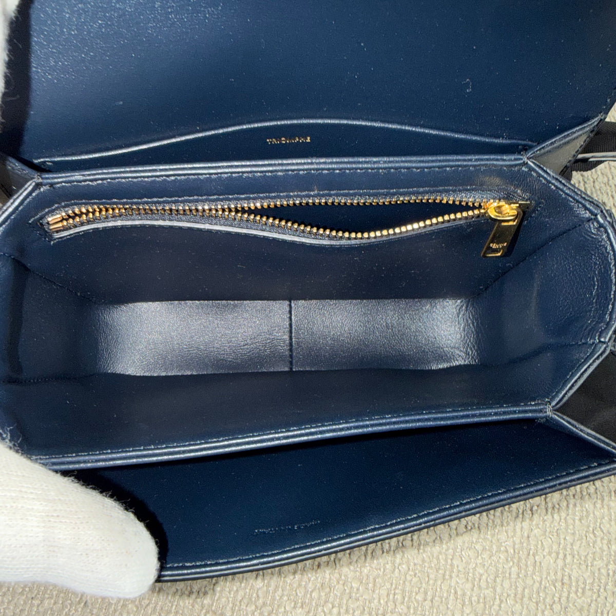 Celine Teen Triomphe – Glattleder Navy Blue