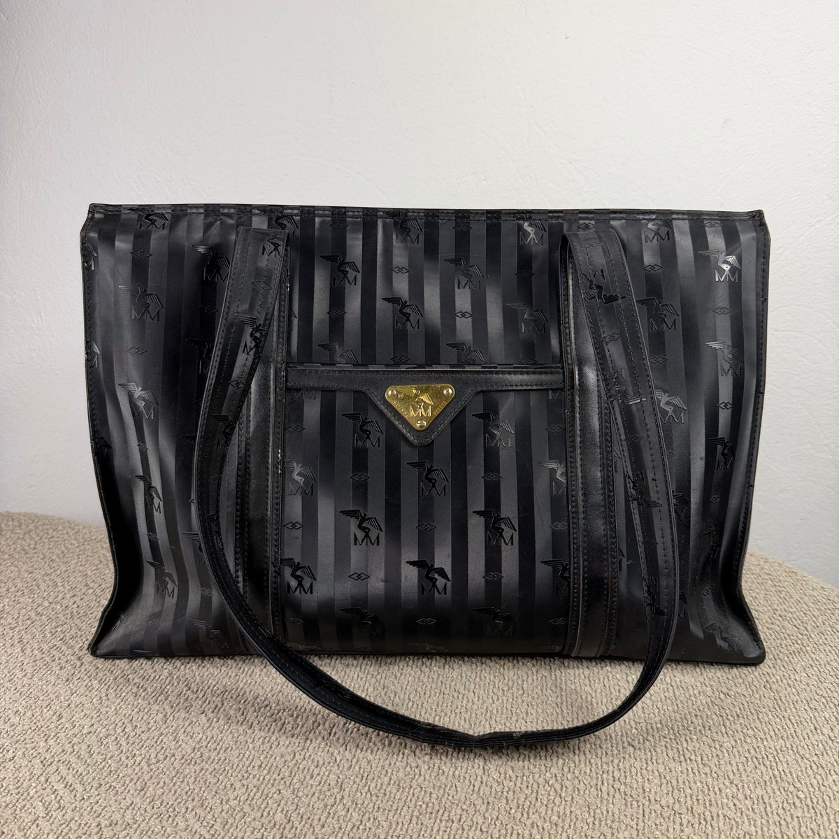 Maison Mollerus Vintage Shopper – Schwarz