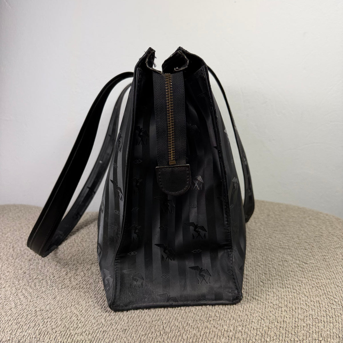 Maison Mollerus Vintage Shopper – Schwarz