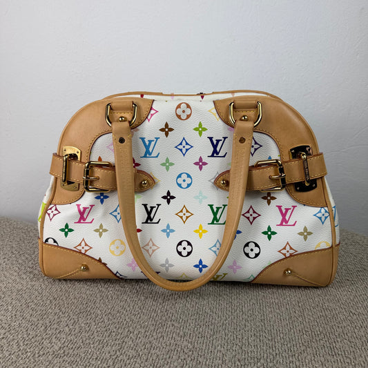 Louis Vuitton Claudia Monogram Multicolore Blanc – Takashi Murakami Limited Edition