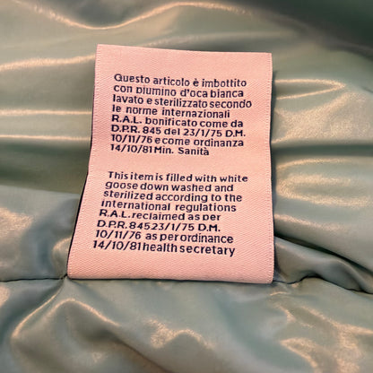 Moncler x Awake NY Daunenweste Türkis – Größe 4 (XL)