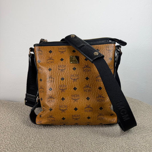 MCM Vintage Crossbody Tasche – Visetos Cognac