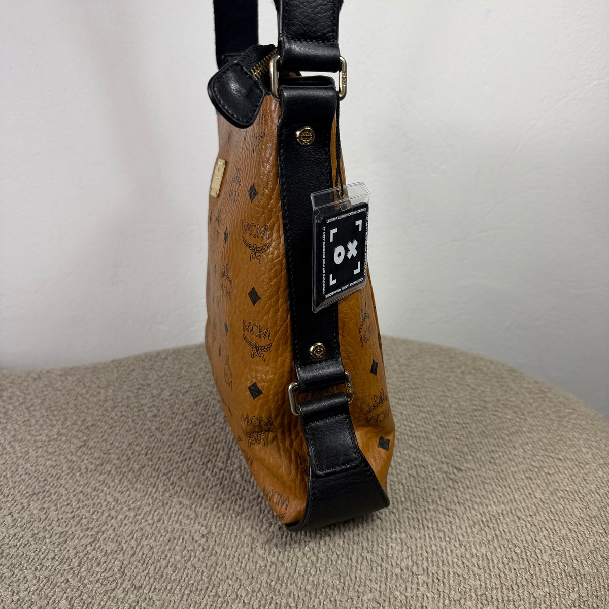 MCM Vintage Crossbody Tasche – Visetos Cognac