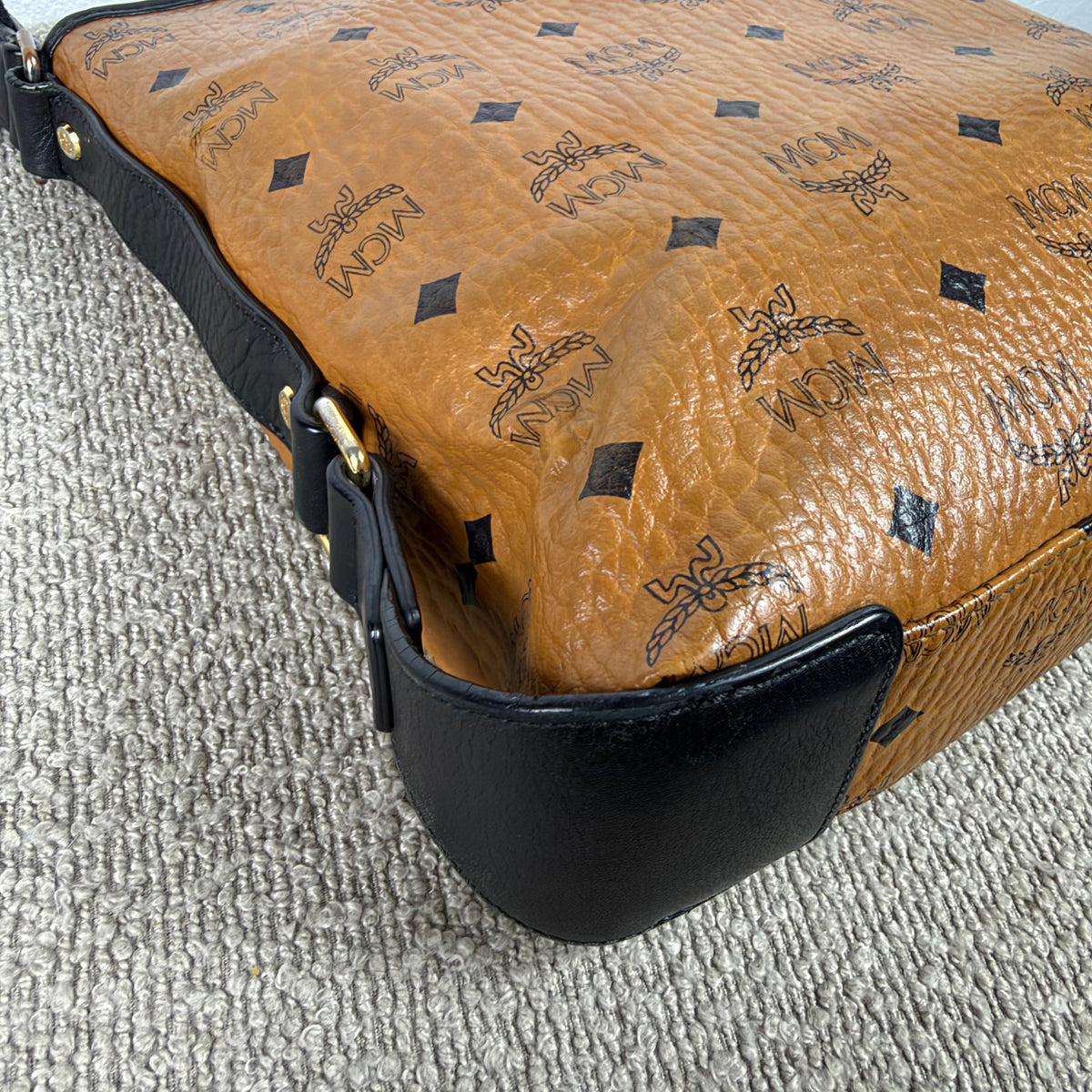 MCM Vintage Crossbody Tasche – Visetos Cognac