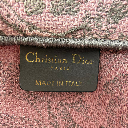 Christian Dior Book Tote - Mykonos Toile de Jouy Embroidered Pink