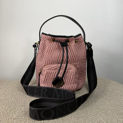Moncler Kilia Quilted Nylon Bucket Bag – Rosa