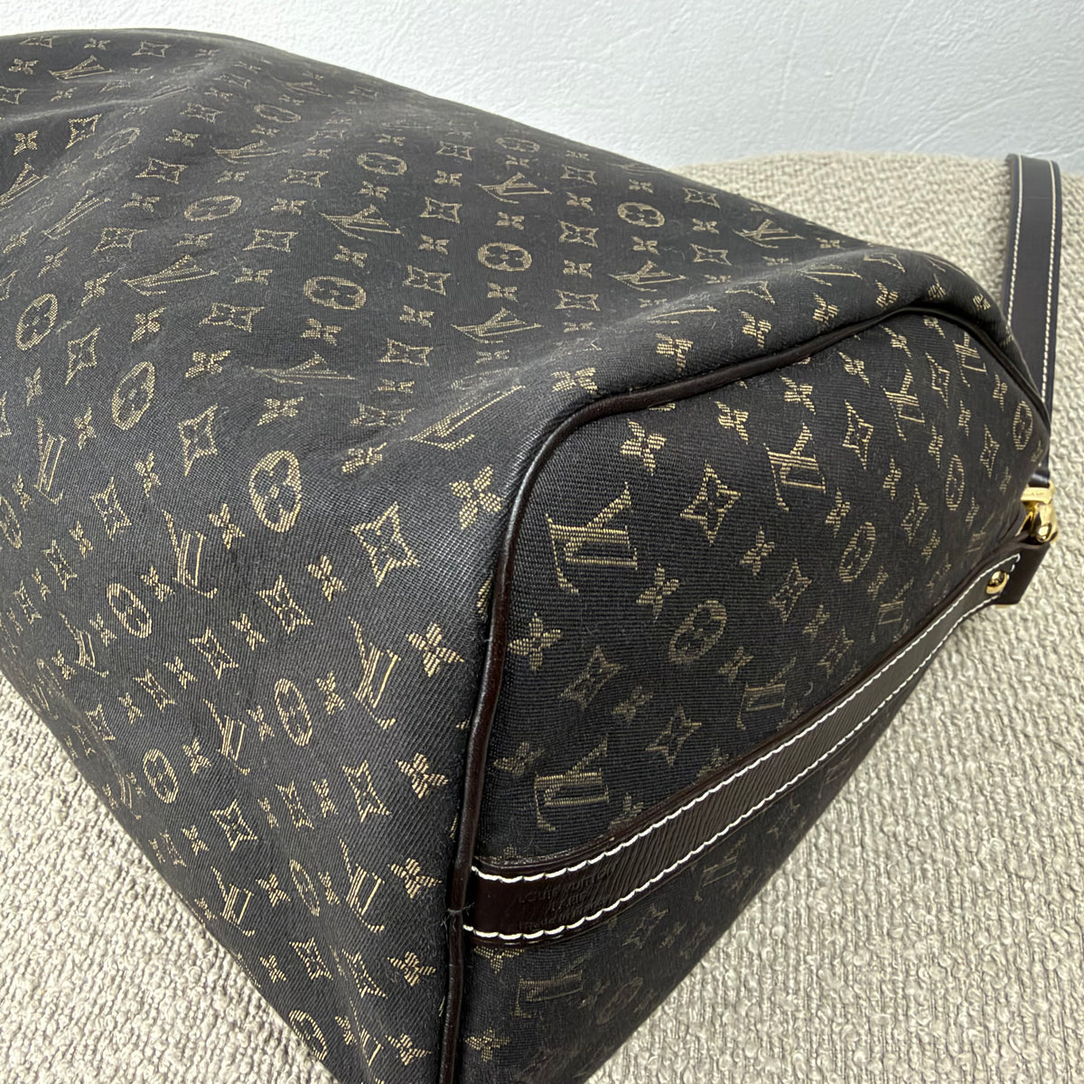 Louis Vuitton Speedy 30 Bandoulière – Mini Lin Monogram Dunkelbraun