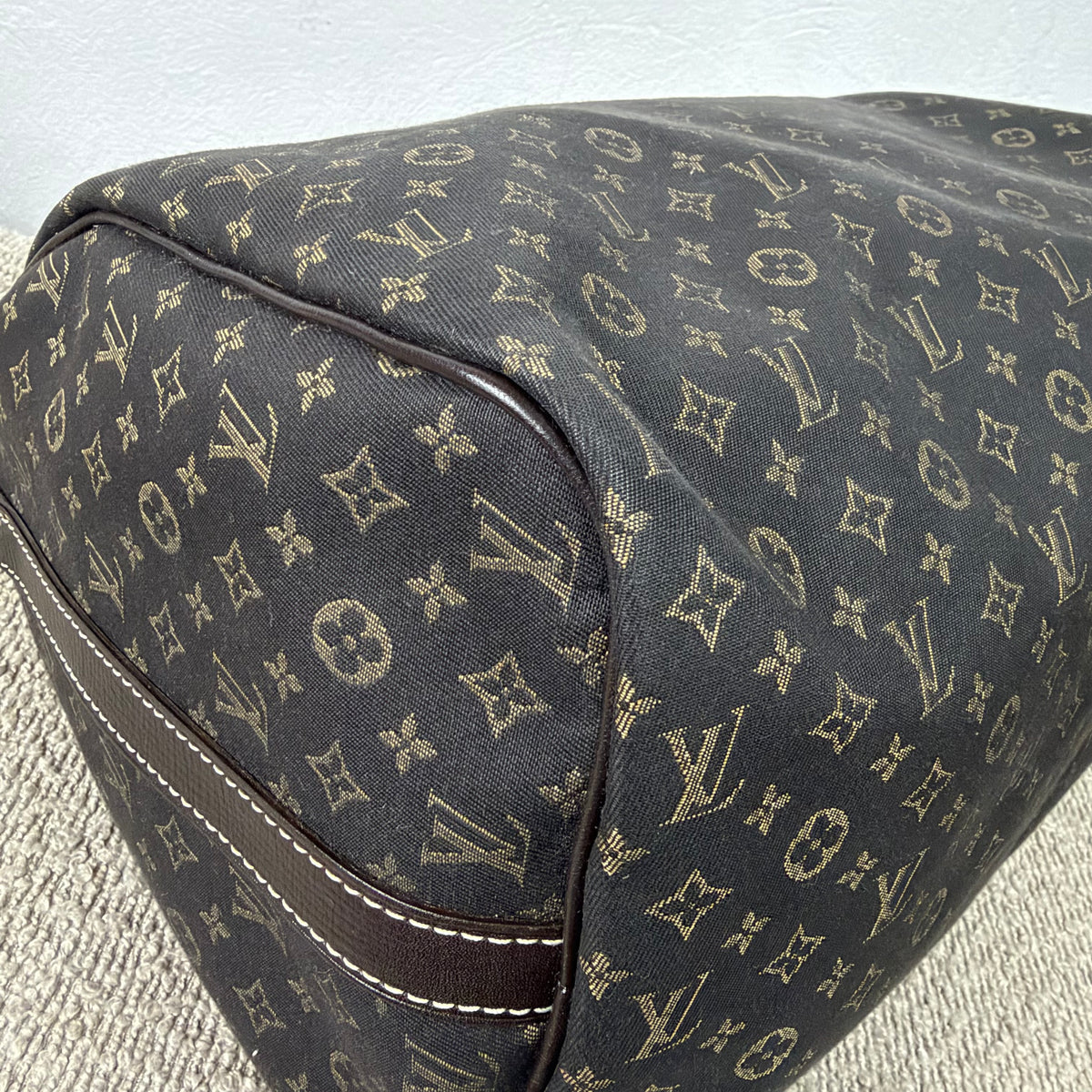 Louis Vuitton Speedy 30 Bandoulière – Mini Lin Monogram Dunkelbraun
