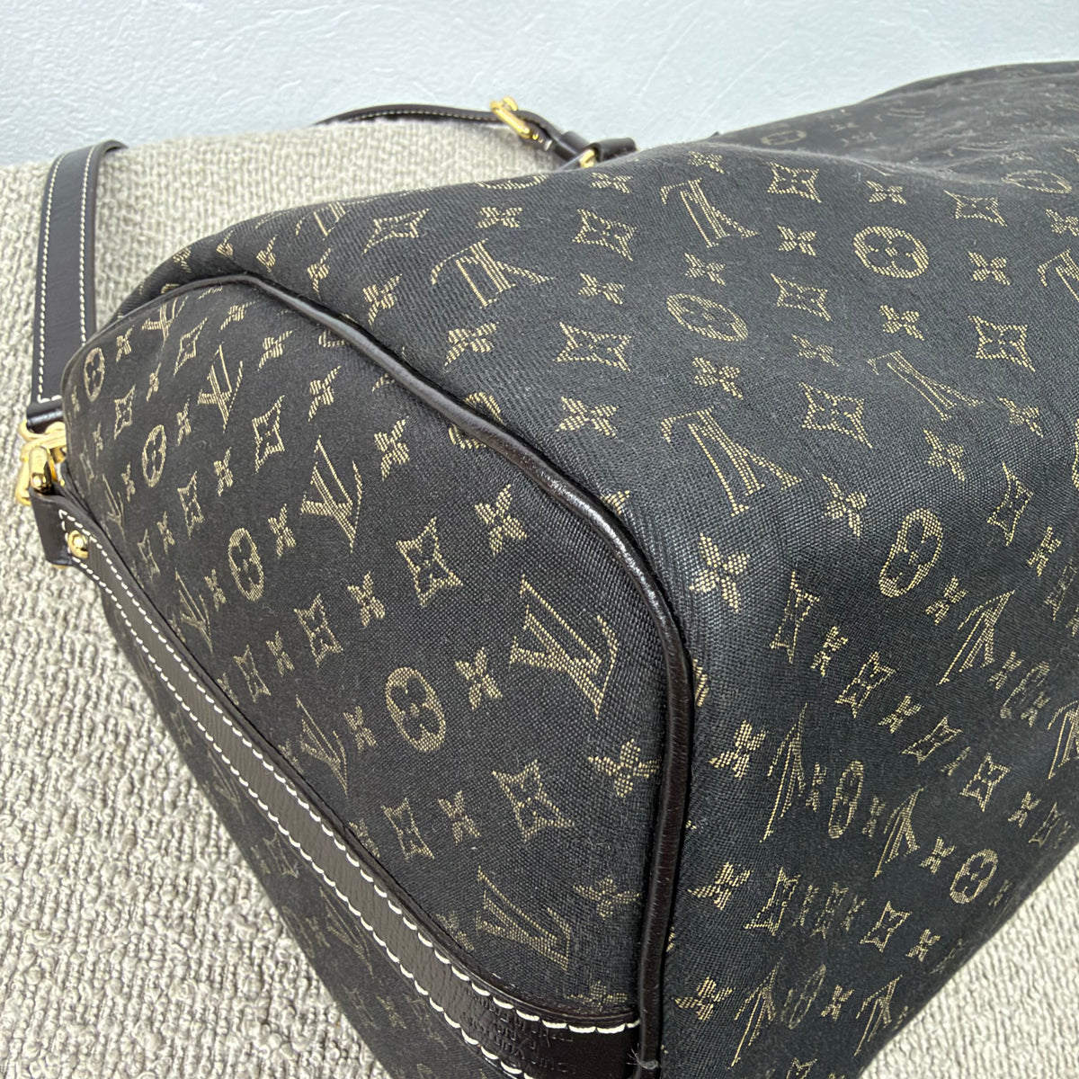 Louis Vuitton Speedy 30 Bandoulière – Mini Lin Monogram Dunkelbraun