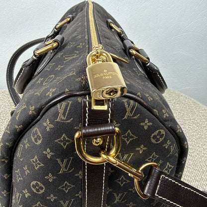 Louis Vuitton Speedy 30 Bandoulière – Mini Lin Monogram Dunkelbraun