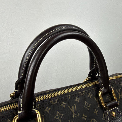 Louis Vuitton Speedy 30 Bandoulière – Mini Lin Monogram Dunkelbraun