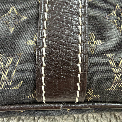 Louis Vuitton Speedy 30 Bandoulière – Mini Lin Monogram Dunkelbraun