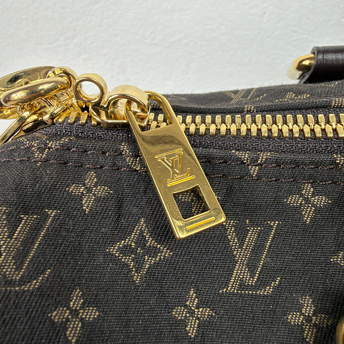 Louis Vuitton Speedy 30 Bandoulière – Mini Lin Monogram Dunkelbraun