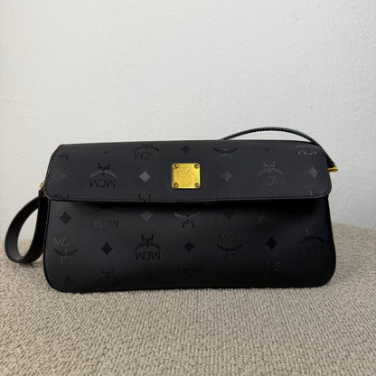 MCM Vintage Star Collection Schultertasche – Visetos Schwarz