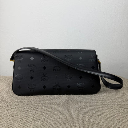 MCM Vintage Star Collection Schultertasche – Visetos Schwarz