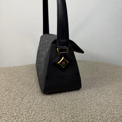 MCM Vintage Star Collection Schultertasche – Visetos Schwarz