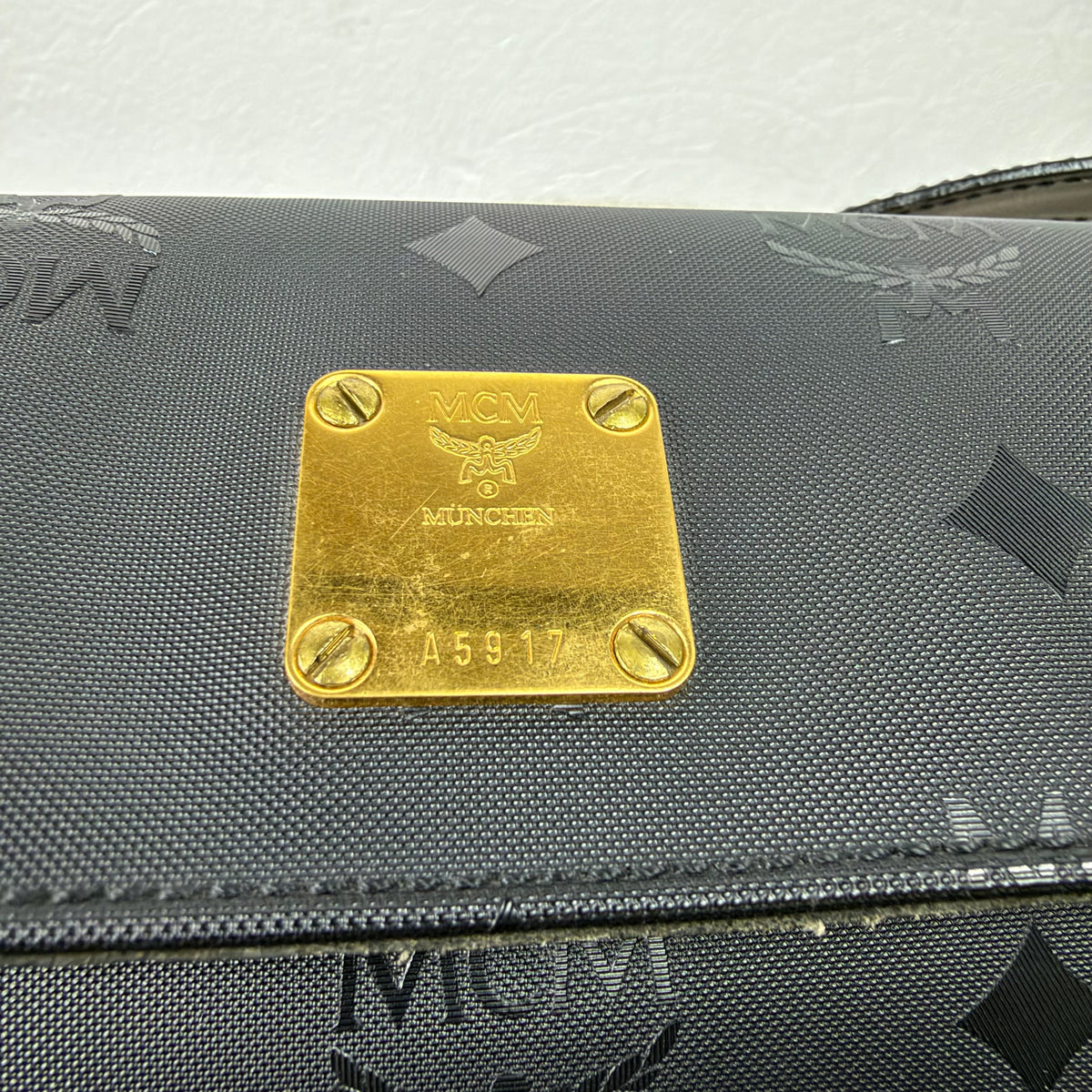 MCM Vintage Star Collection Schultertasche – Visetos Schwarz
