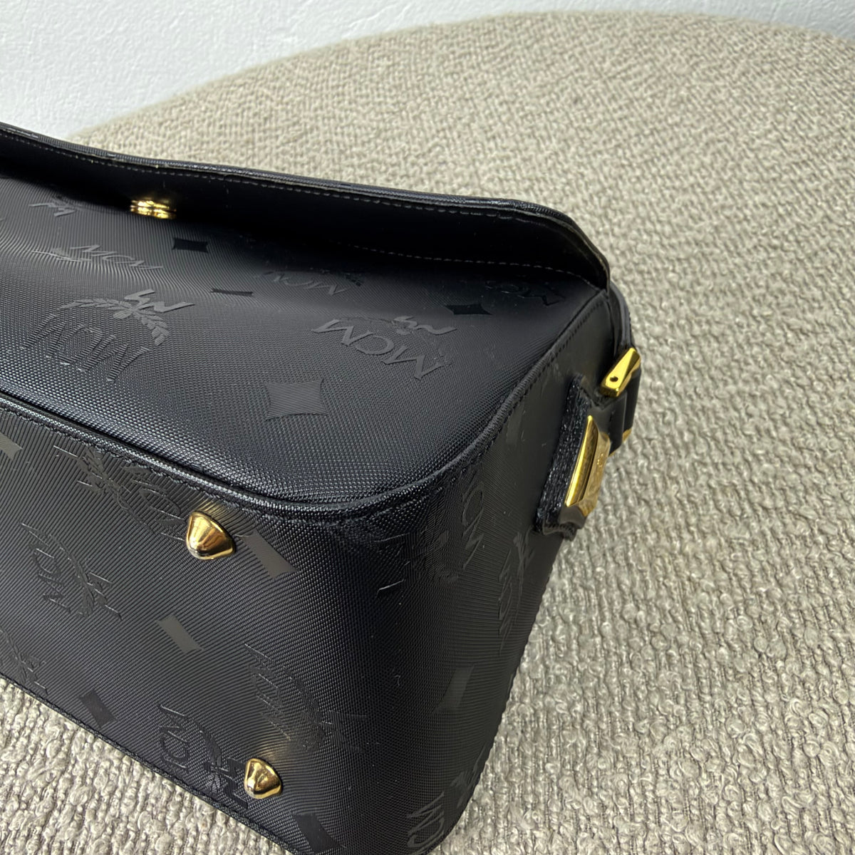 MCM Vintage Star Collection Schultertasche – Visetos Schwarz
