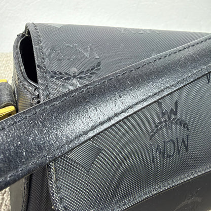 MCM Vintage Star Collection Schultertasche – Visetos Schwarz