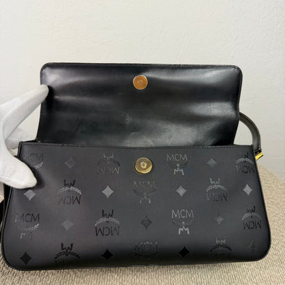 MCM Vintage Star Collection Schultertasche – Visetos Schwarz