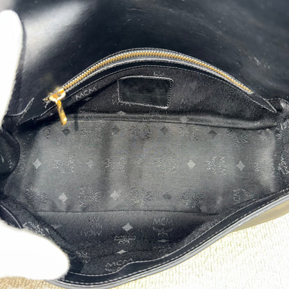 MCM Vintage Star Collection Schultertasche – Visetos Schwarz