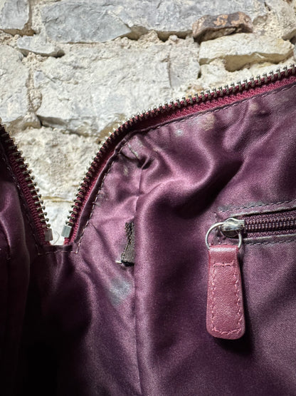 Coach Signature Bordeaux Lackleder Handtasche
