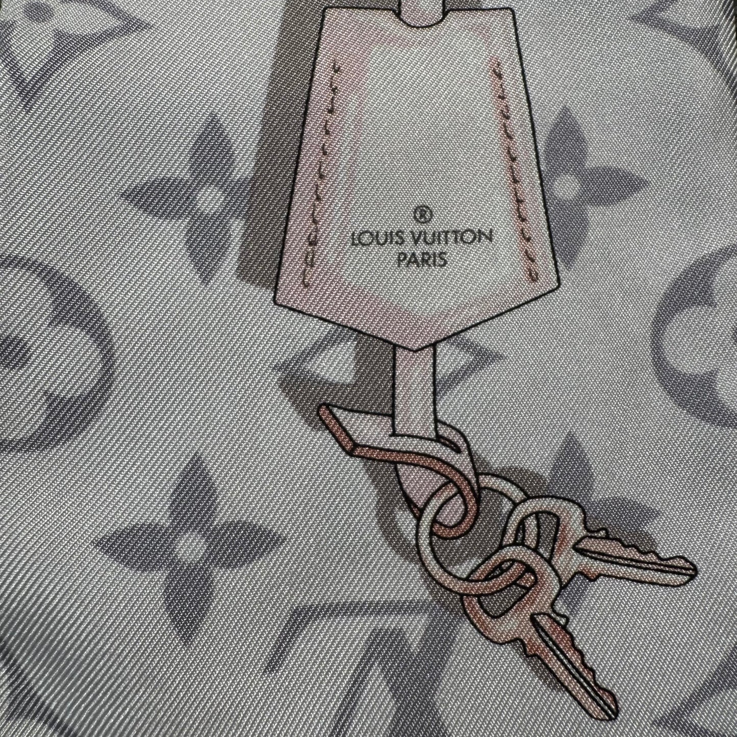 Louis Vuitton „Monogram Confidential“ Bandeau Seidentuch