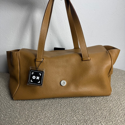 Sac en cuir souple Burberry – Veau grainé avec bandoulière Icon Stripe