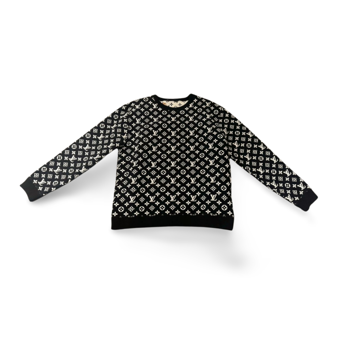Louis Vuitton „Full Monogram Jacquard Crewneck“ Virgil Abloh