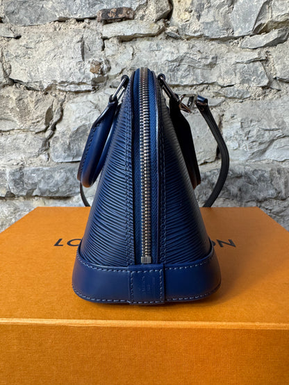 Louis Vuitton Alma BB Epi Leder – Navy Blau