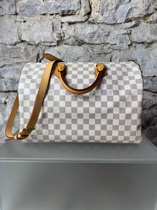 Louis Vuitton Speedy Bandoulière 35 Damier Azur