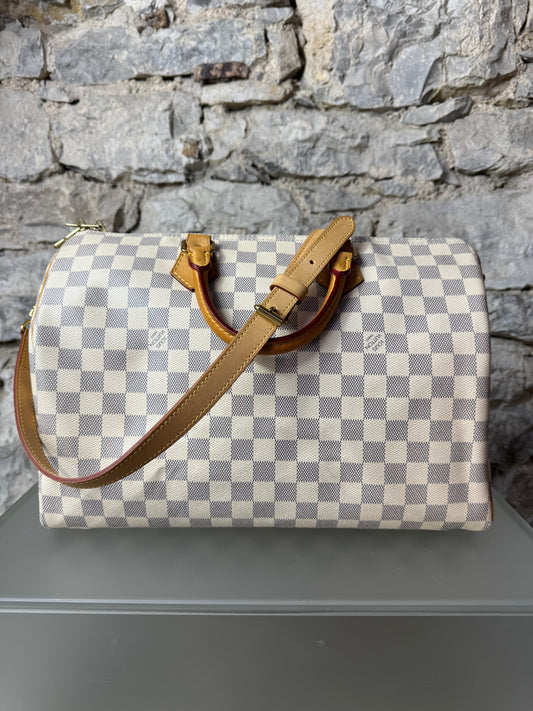 Louis Vuitton Speedy Bandoulière 35 Damier Azur